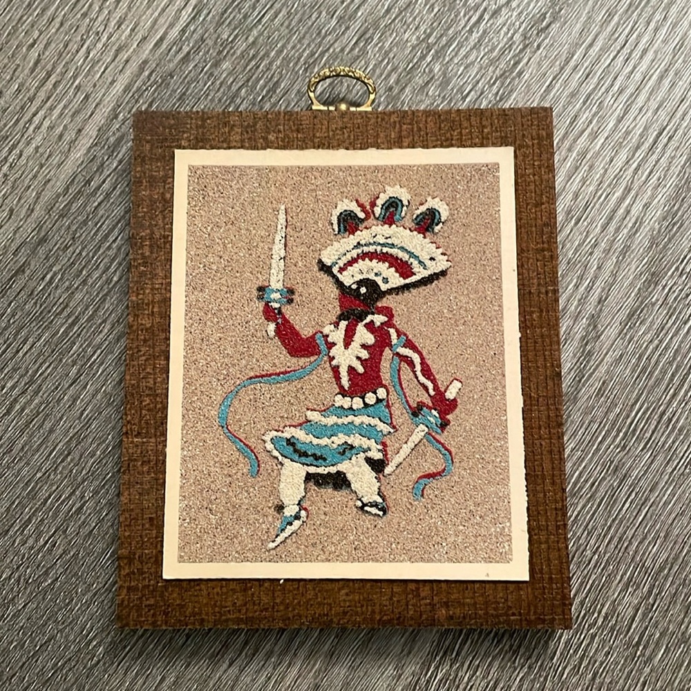 Vintage Native American Sand Painting
